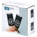Solniczka Pieprzniczka Szklana Czarna Metalowa 140 ml 2 szt. VILDE
