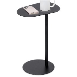 Stolik Kawowy Metalowy Czarny Boczny Minimalistyczny 35 x 25 x 53 cm T4Y