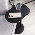 Stolik Kawowy Metalowy Czarny Boczny Minimalistyczny 35 x 25 x 53 cm T4Y