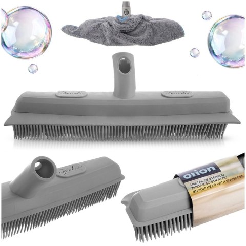 Szczotka do Miotły Gumowa 2W1 Ze Ściągaczką CLEAN SYSTEM 34 cm ORION