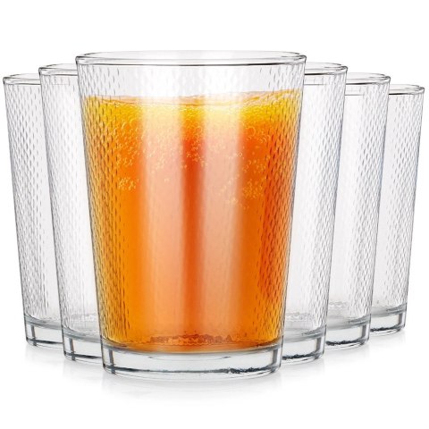 Szklanki Zestaw 6 szt. 425 ml EXCELLENT HOUSEWARE Grube Zdobione