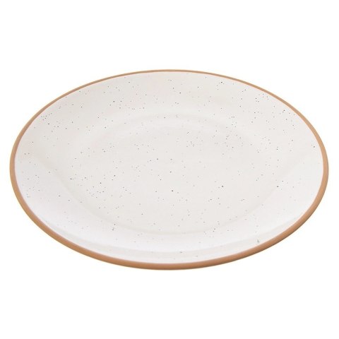 Talerz Deserowy Ceramiczny Beżowy 20 cm ORION Kamionkowy Brzeg Zmywarka