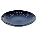 Talerz Deserowy Ceramiczny Granatowy 22 cm SIAKI COLLECTION Gres Łezka