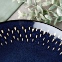 Talerz Deserowy Ceramiczny Granatowy 22 cm SIAKI COLLECTION Gres Łezka