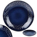 Talerz Deserowy Ceramiczny Granatowy 22 cm SIAKI COLLECTION Gres Łezka