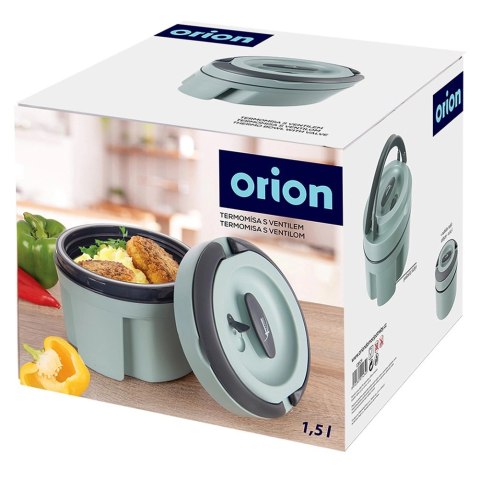 Termos Obiadowy TERMO Szczelny 2,4 L ORION Zielony Do Długiego Utrzymywania Temperatury