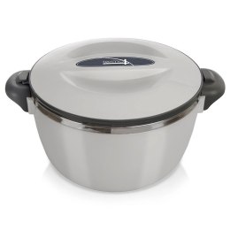 Termomisa Obiadowa TERMO Stalowa 2 L ORION Szary z Praktycznymi Uchwytami