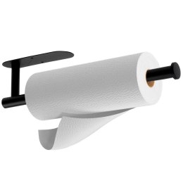 Wieszak na Ręcznik Papierowy VILDE Czarny Stal Nierdzewna 33,5 cm