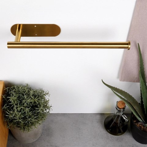 Wieszak na Ręcznik Papierowy VILDE Złoty Stal Nierdzewna 33,5 cm