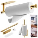 Wieszak na Ręcznik Papierowy VILDE Złoty Stal Nierdzewna 33,5 cm