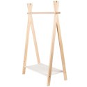 Wieszak Stojący na Ubrania Dziecięce KIDS COLLECTION Drewniany Tipi