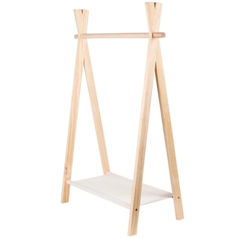 Wieszak Stojący na Ubrania Dziecięce KIDS COLLECTION Drewniany Tipi