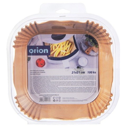 Wkład do Frytkownicy Air Fryer 100 szt. ORION Papier Kwadratowy 21 x 21 cm