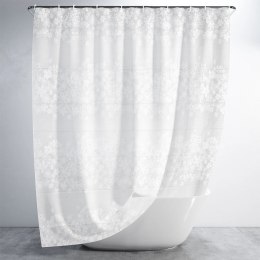 Zasłona Prysznicowa 180 x 180 cm VILDE Wodoodporna PEVA Wzór Kwiatowy