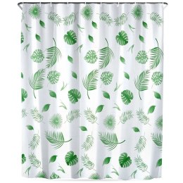 Zasłona Prysznicowa 180 x 180 cm VILDE Wodoodporna PEVA W Rośliny