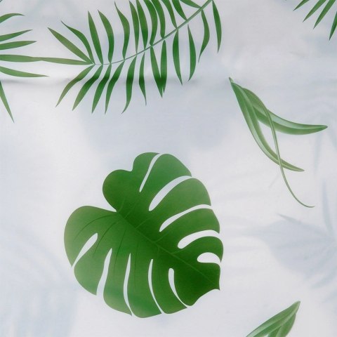 Zasłona Prysznicowa 180 x 180 cm VILDE Wodoodporna PEVA W Rośliny