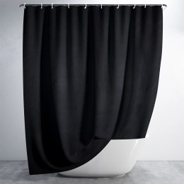 Zasłona Prysznicowa 180 x 180 cm VILDE Wodoodporna PEVA Czarna