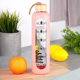 Butelka Szklana VILDE 582 ml z Silikonowym Pokrowcem i Metalową Nakrętką