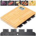 Zestaw Desek do Krojenia VILDE 5 el. ze Stojakiem Bambusowym