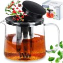 Dzbanek z Zaparzaczem do Herbaty VILDE 1,5 L Żaroodporne Szkło z Sitkiem