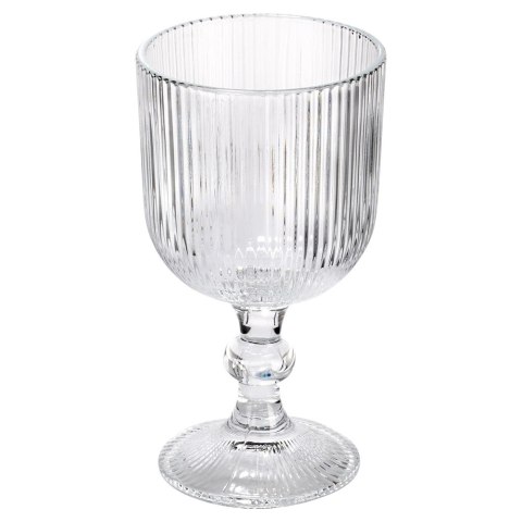Kieliszki do Wina VILDE Szklane Ryflowane 6 szt. 340 ml Zmywarka