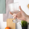 Kieliszki do Wina VILDE Szklane Ryflowane 6 szt. 340 ml Zmywarka