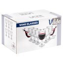 Kieliszki do Wina VILDE Szklane Ryflowane 6 szt. 340 ml Zmywarka