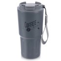 Kubek Termiczny 590 ml ORION TERMO Szary Coffee Time z Uchem Szczelny
