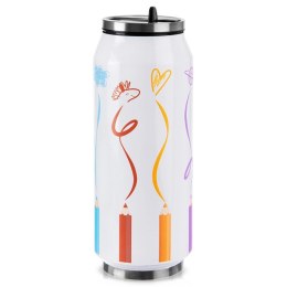 Kubek Termiczny Puszka 500 ml ORION Kolorowy Wzór Szczelny Próżniowy