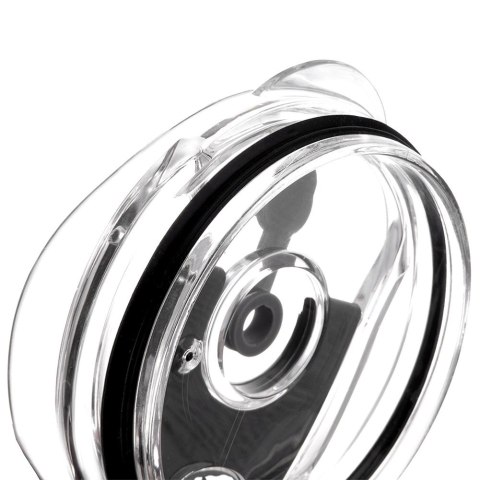 Kubek termiczny stalowy czarny z uchwytem TERMO 1,2 l