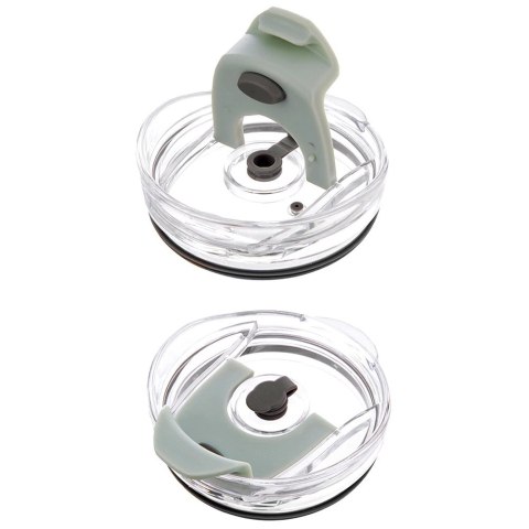 Kubek termiczny stalowy miętowy z uchwytem TERMO 1,2 l