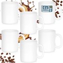 Kubki Szklane 300 ml 6 Szt. ORION Białe Szkło Opalowe do Zmywarki