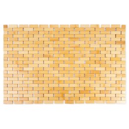 Mata Łazienkowa Bambusowa Antypoślizgowa VILDE 80 x 50 cm Naturalna