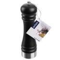 Młynek do Pieprzu i Soli Drewniany Czarny 21,5 cm Regulacja ORION