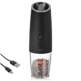 Młynek Elektryczny do Pieprzu i Soli 20 cm USB C Automatyczny ORION