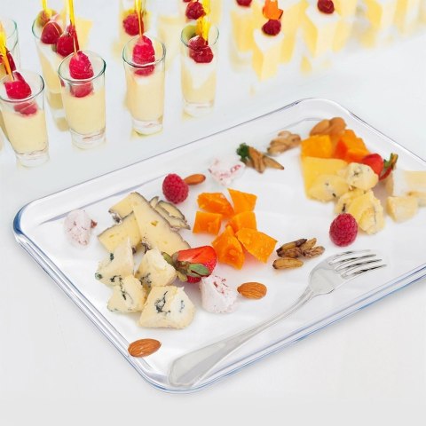 Taca Żaroodporna Szklana 33,5 x 24,5 cm Borokrzemowe do Zmywarki ORION