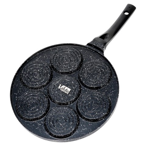 Patelnia do Jajek Granitowa 7 Otworów 26 cm VILDE Nieprzywierająca Buźki