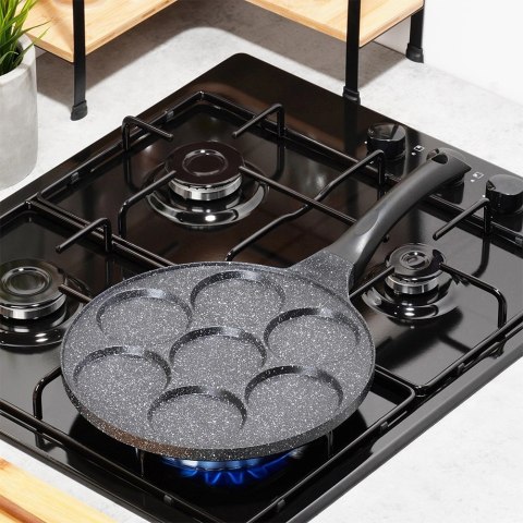 Patelnia do Jajek Granitowa 7 Otworów 26 cm VILDE Basic Line