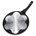 Patelnia do Jajek Granitowa 7 Otworów 26 cm VILDE Black Line Buzie Indukcja