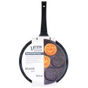 Patelnia do Jajek Granitowa 7 Otworów 26 cm VILDE Black Line Buzie Indukcja