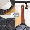 Patelnia do Jajek Granitowa 7 Otworów 26 cm VILDE Black&Wood Indukcja