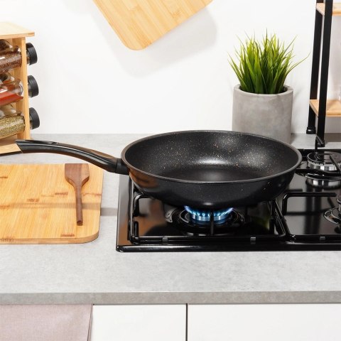 Patelnia Granitowa Głęboka 3 l 28 cm VILDE Basic Line Nieprzywierająca