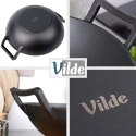 Patelnia Wok Żeliwna 32 cm VILDE Cast Line do Piekarnika Indukcja