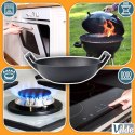 Patelnia Wok Żeliwna 32 cm VILDE Cast Line do Piekarnika Indukcja