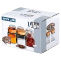 Zestaw 24 Pojemników na Przyprawy 100 ml VILDE z Naklejkami 7,5 x 5,5 cm