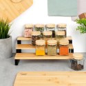 Półka Kuchenna Drewniana 3 Poziomowa Organizer 32 x 235 cm VILDE Przyprawy