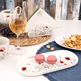 Serwetnik Porcelanowy Wzór MAKI Kwiaty 13 x 4,5 x 7 cm ORION