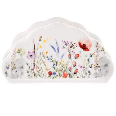 Serwetnik Porcelanowy Wzór MAKI Kwiaty 13 x 4,5 x 7 cm ORION