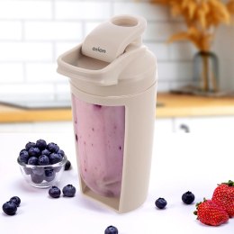 Shaker Treningowy z Kulą Tritan Szczelny 700 ml Beżowy ORION