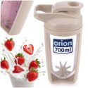 Shaker Treningowy z Kulą Tritan Szczelny 700 ml Beżowy ORION
